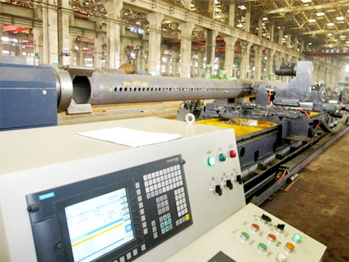 CNC header drilling machine